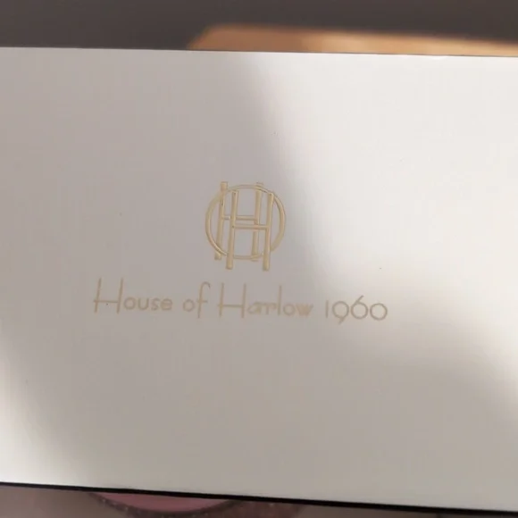 Pink Rhinestone Tumbler w/ Straw & Handle House Of Harlow 1960 New - Picture 4 of 6